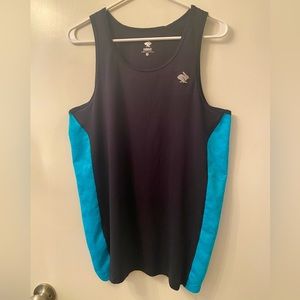 Rabbit Men’s Large Running Tank Top Blue/Teal Black